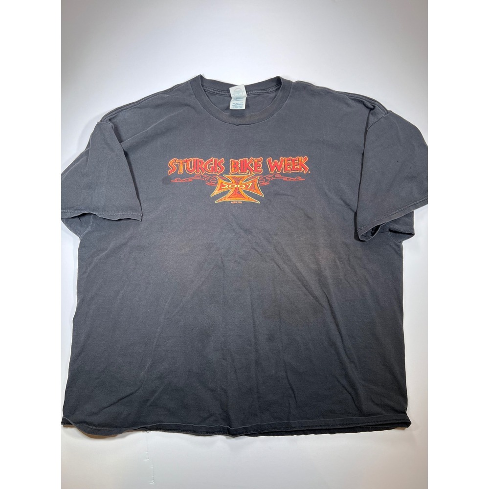Delta Sturgis Bike Week T-Shirt Men 3XL Black 2007 67th Annual Graphic Biker Tee